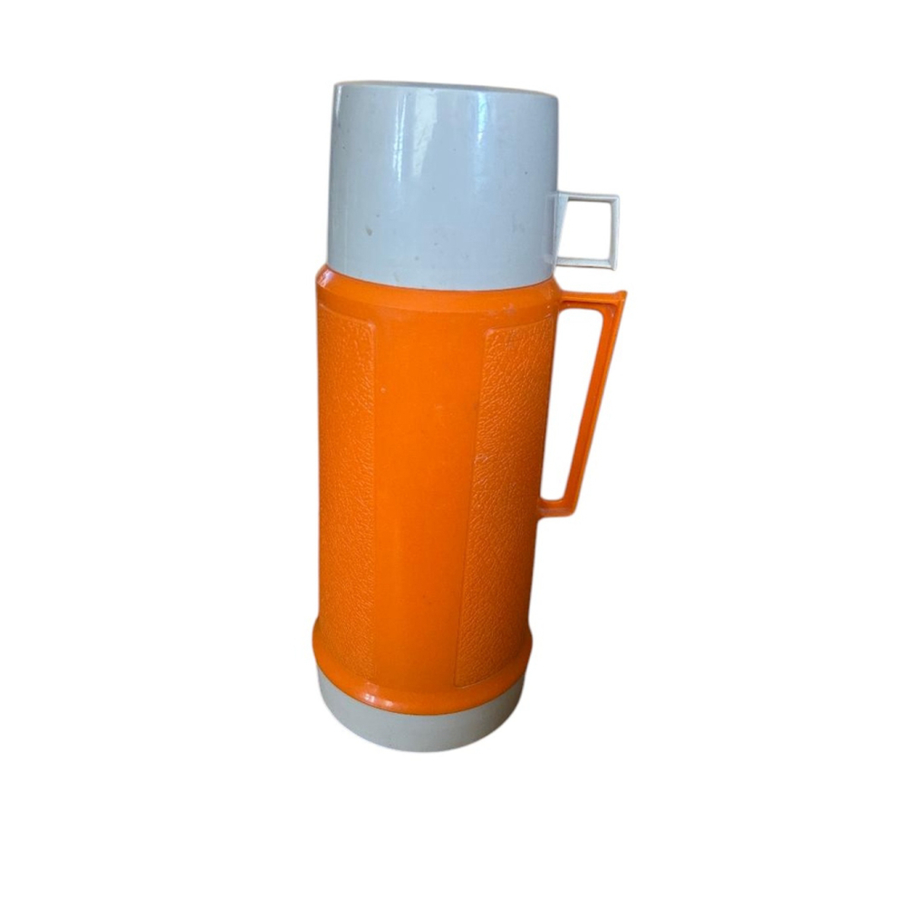 Vintage Thermos Orange & White Vintage Water Bottle & Thermos